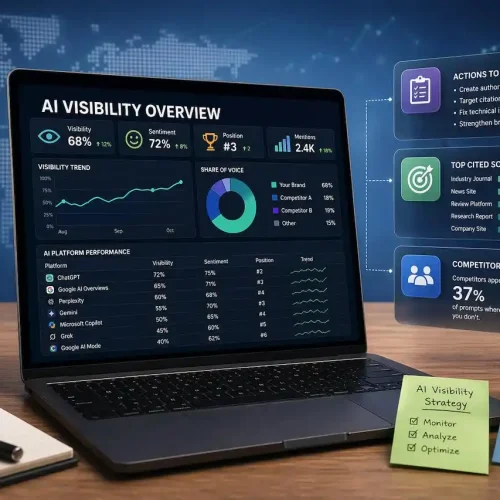 AI Search Visibility Optimization services by Strive Digital for improving business visibility in AI-powered search